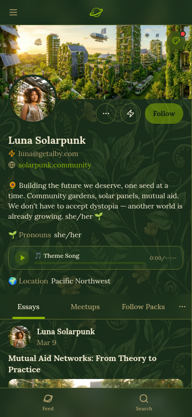Ditto -- Solarpunk theme