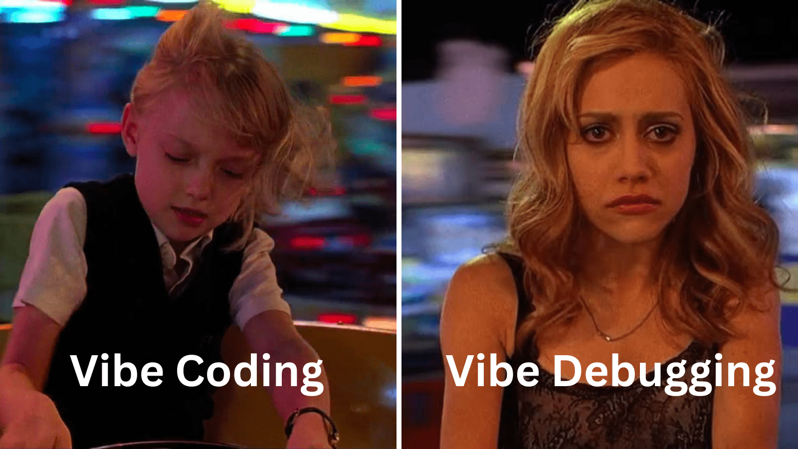 vibe coding vs vibe debugging meme