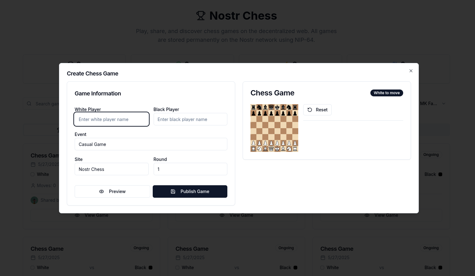 Chess Game Demo