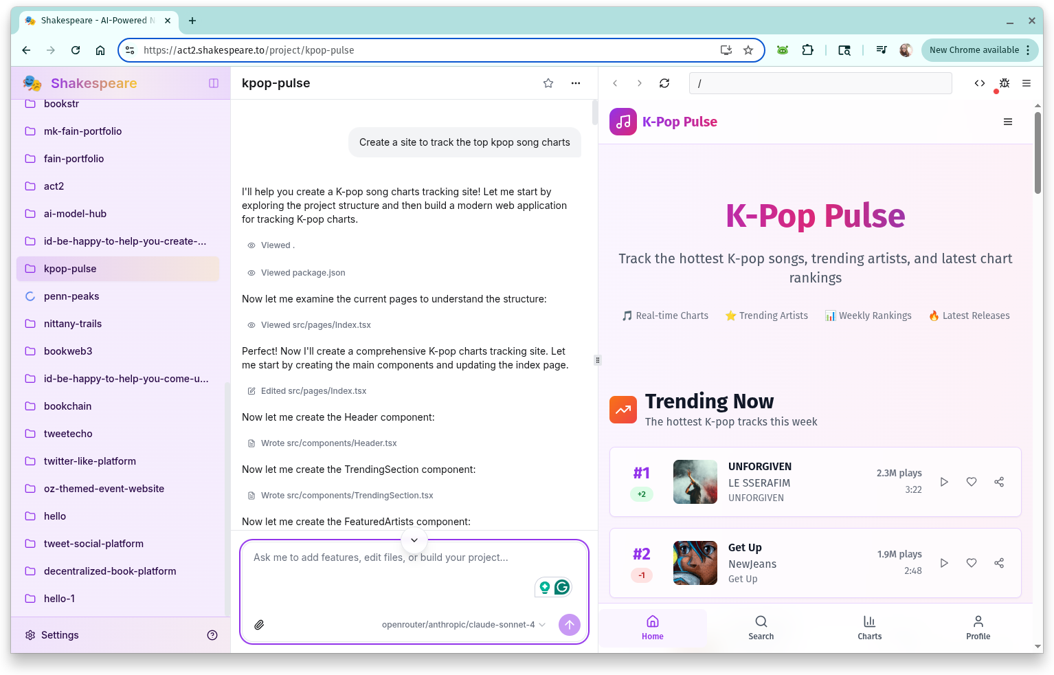 File editor in the browser